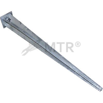 MTR Patka zarážecí s hrotem a navařenou deskou M12 (80/600mm)