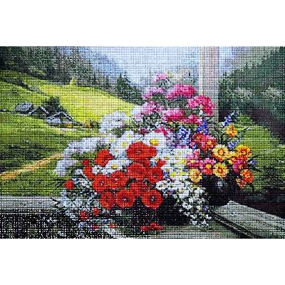 Collection D'Art Диамантен гоблен Collection D’Art - Алпийски букет, 48 x 70 cm (DE677)