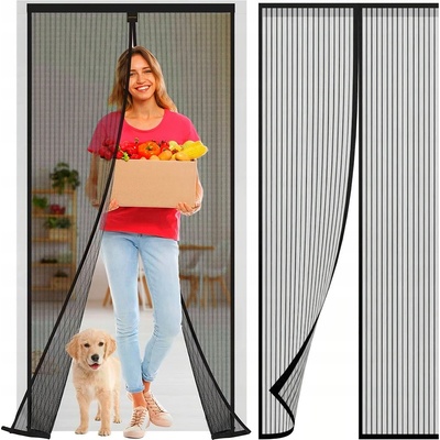 Malatec 12523 Moskytiéra do dveří s magnetky 80/90/100 x 210/220 cm černá – Hledejceny.cz