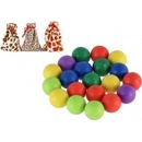 Teddies Kuličky cvrnkací nerozbitné asst 3 barvy v látkovém pytlíčku