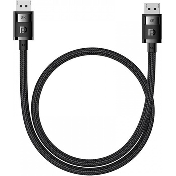 Baseus Кабел Baseus B00633706111-00, DisplayPort(м) към DisplayPort(м), 1m, черен, 8K@60Hz (B00633706111-00)