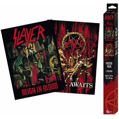 NNM плакат (компл 2 бр. ) SLAYER - Reign in Blood/Hell Awaits - GBYDCO315