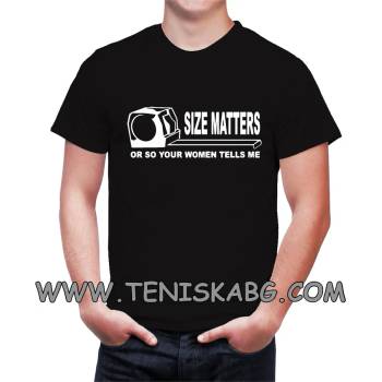 Image 1 of Fruit of the Loom Забавна тениска - size matters