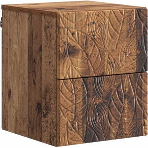 vidaXL Спален шкаф с монтаж на стена Старо дърво 34, 5 x 33 x 40 см (898821)