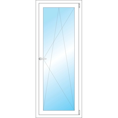 OKNA HNED Plastové okno 60x153 cm (600x1530 mm) bílé otevíravé a sklopné pravé