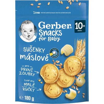 Gerber Snacks máslové sušenky 180 g – Zboží Dáma