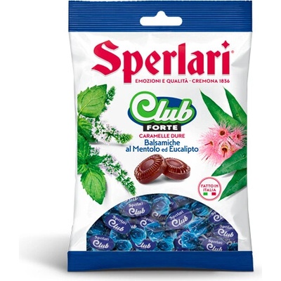Sperlari Club Forte tvrdé cukríky s mentolom a eukalyptom 200 g