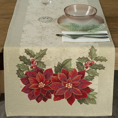 Eurofirany Vánoční gobelínový běhoun Merry 40X100cm – Zboží Dáma