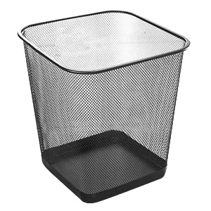 Horecano G-Кош канцеларски МРЕЖА 20L квадратен ЧЕРЕН 26x26xh30cm (92546-001-B) (018533)