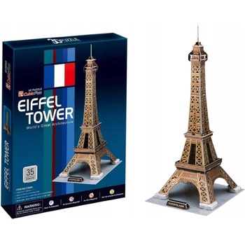 CubicFun 3D puzzle Eiffelova veža zlatá 35 ks