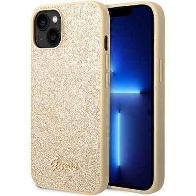 GUESS Кейс Guess GUHCP14SHGGSHD за iPhone 14 6.1" златист / златист, твърд, Glitter Script (GUE002158-0)