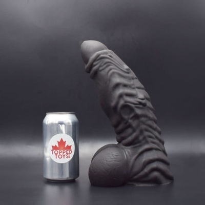 Topped Toys Erebus 105 Obsidian prémiové silikonové dildo 29 x 8,5 cm