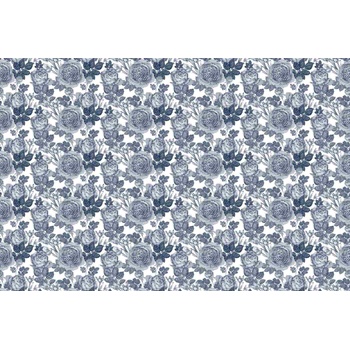 DIMEX ART s. r. o Флизелинов фототапет винтидж векторни цветя iii. 375 x 250 см