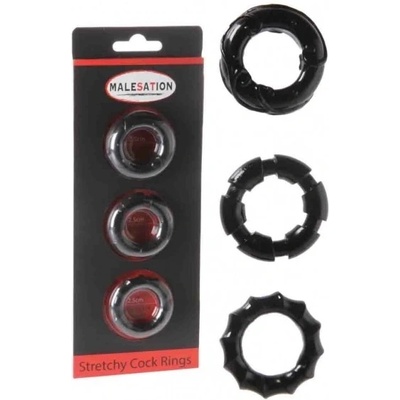 Malesation Cock ring set - sada 3ks