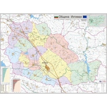 Mapmedia Карта на община Ихтиман