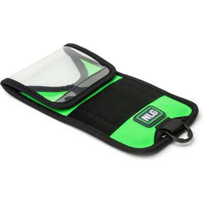 Pouzdro NLG na telefon s nosností 1 kg – plast, zeleno-černá, 180×100 mm