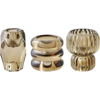 House Nordic Стъклени свещници в комплект за чаена свещ 3 бр. - House Nordic (4561310)