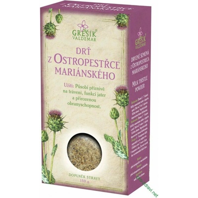Grešík Drvina z pestreca mariánskeho 150 g