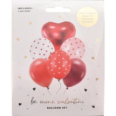 PartyDeco Set balónků Be mine valentine