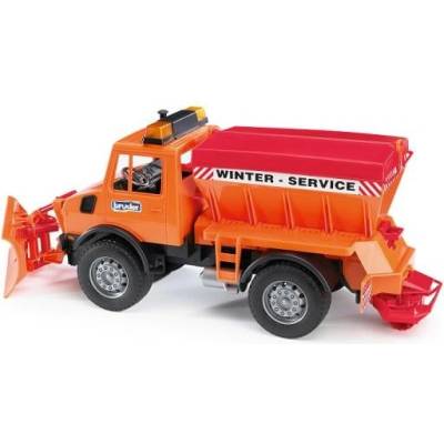 BRUDER Комунални автомобили - MB Unimog зимно почистващо превозно средство 1: 16 (02572)