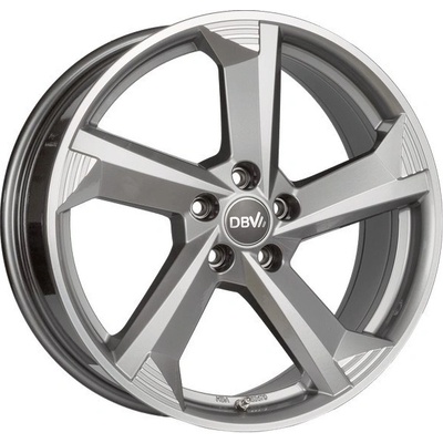 DBV Torino III 8,5x20 5x108 ET49 hyper silver polished