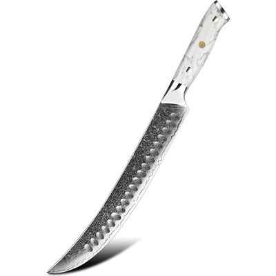 HARAHU Дамаски кухненски нож YU-37513 - Slaughter / Бял KP37513 (YU-37513)
