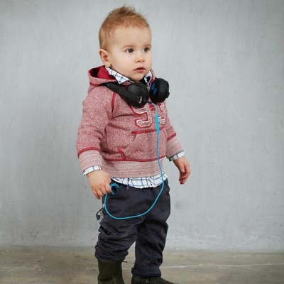 Babyface Червен детски суитшърт Babyface с качулка