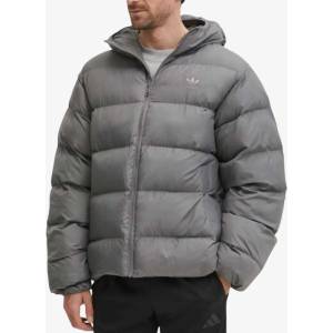 Adidas Originals Tonal Hooded Puffer Jacket Grey
