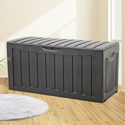 vidaXL Úložný box černý 118 x 53 x 57 cm polypropylen