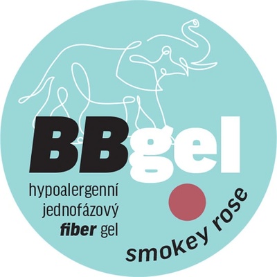 Bio nails Bb Fiber jednofázový gel smokey rose 15 ml