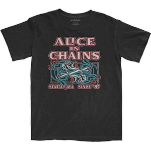 Alice In Chains Totem Fish Тениска с къс ръкав Black M (AICTS17MB02)