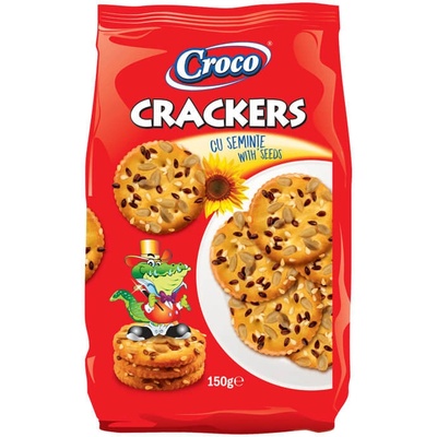 CROCO krekry so slnečnicovými semienkami 150 g