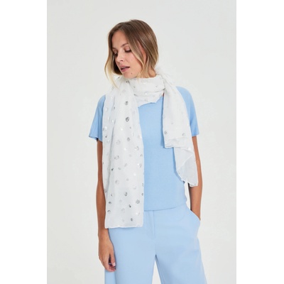 Moodo Шал с печат бял Moodo Moodo | Byal | ЖЕНИ | ЕДИН РАЗМЕР