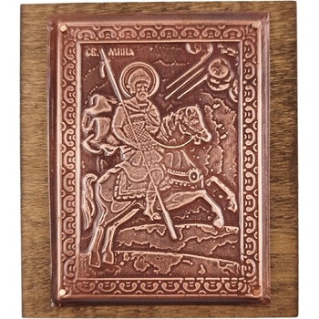 Image 1 of МЕДНА ИКОНА ЗА ЗАЩИТА СВЕТИ МИНА