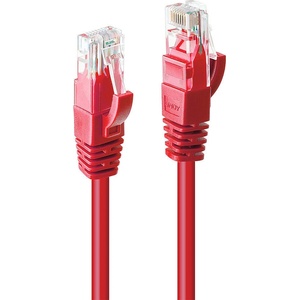 Lindy Пач кабел LINDY 48034, U/UTP, Cat. 6, 3m, червен (48034)