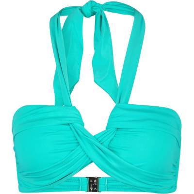 Seafolly Дамско бикини горнище Seafolly Women's Collective Halter Bandeau Bikini top - AquaticBlu - размер 32 (EU) (150-2106-0811)