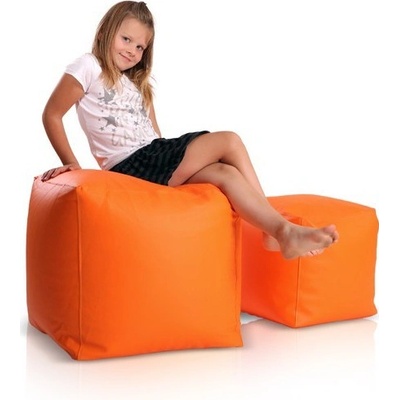 EMI taburetka kostka malá oranžová