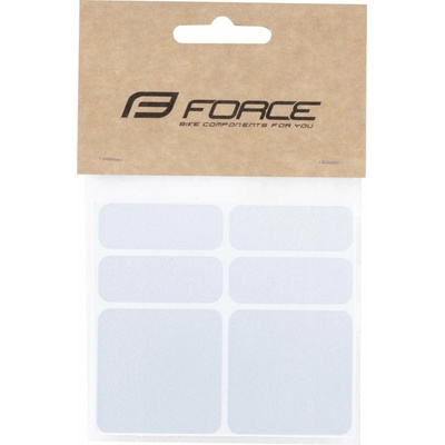 Force reflexné nálepky - sada, strieborné, 6 ks