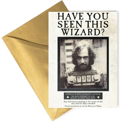 MinaLima Přáníčko: Hledá se Sirius Black