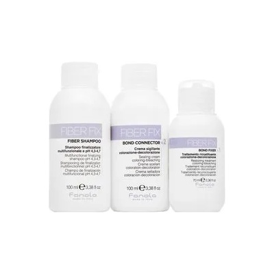 Fanola Fiber Fix Professional Intro Kit комплект за химически обработена коса 70 ml + 100 ml + 100 ml