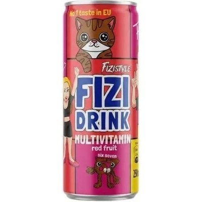 FIZI DRINK limonáda s příchutí multivitamin red fruit 250 ml