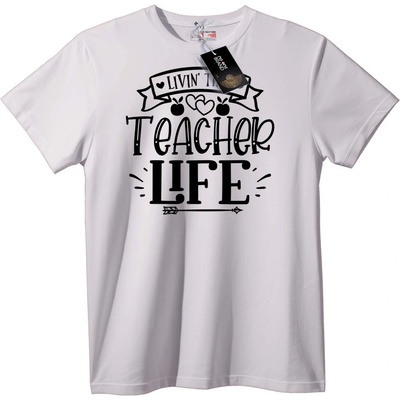 NOONEBRAND Тениска Животът на учителя - 2XL, Black