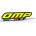 OMP Logo Silicone 3D Keychain - Yellow (White / Black)