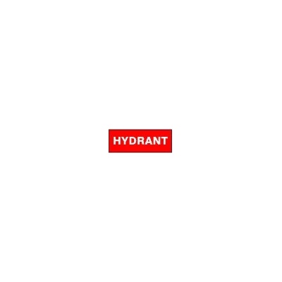 Hydrant (text) - 20 x 10 cm - plastová