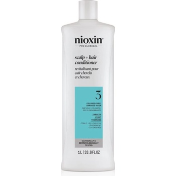 Nioxin System 3 Scalp + Hair Conditioner балсам за боядисана оредяваща коса 1000ml