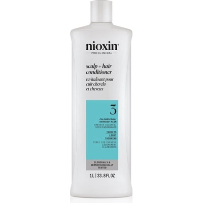 Nioxin System 3 Scalp + Hair Conditioner балсам за боядисана оредяваща коса 1000ml