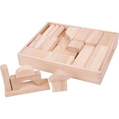 Bigjigs Toys Baby Veľké drevené kocky prírodné
