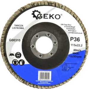 GEKO Ламелен диск за шлайфане 115 мм p36 01955 (g00310)
