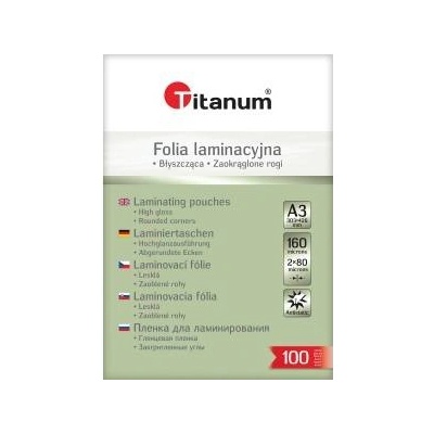 TITANUM Argo LAMINATING FILMS A3 303 X 426 MM 80 M 100 PCS ARGO