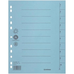 DONAU Регистър, картон, a4, donau, син 8610001-10 (8610001-10)